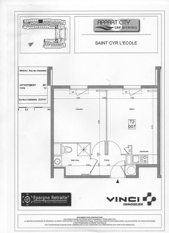 Appartement T2 ST CYR L'ECOLE (78210) CNI CONSEIL