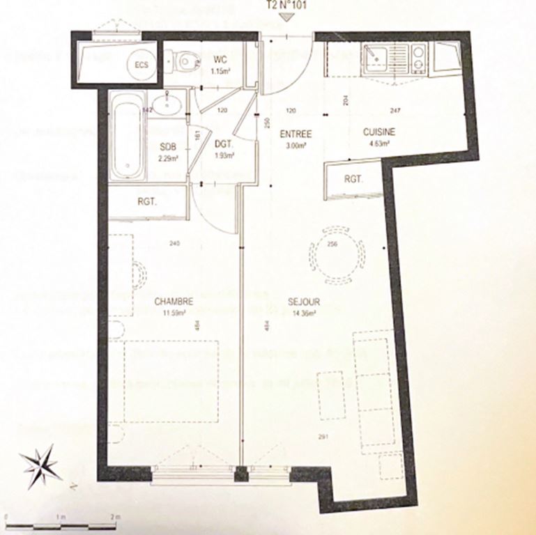 Appartement Studio clichy (92110) CNI CONSEIL